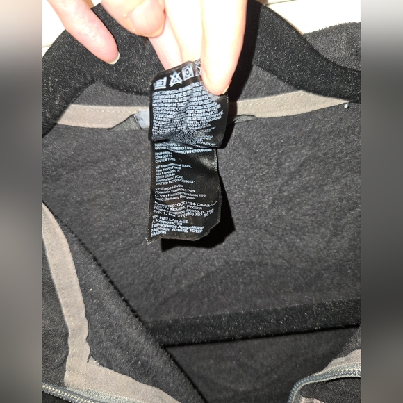 The North Face Men’s Gordon Lyons Fleece Jacket – Black/Gray – Size Large - Picture 5 of 6